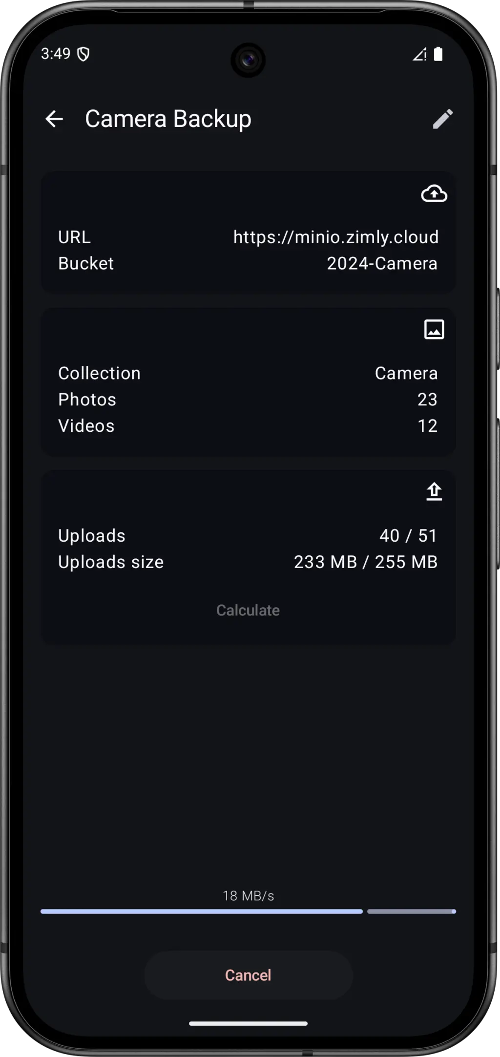 Upload in Progress